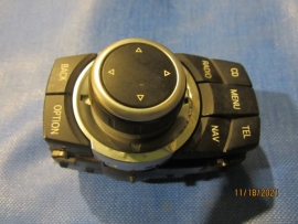 BMW E90 328 335 X1 X5 X6 - NAVIGATION iDRIVER KNOB CONTROLLER  CONTROL (CHECK CHROME ) - 9249439
